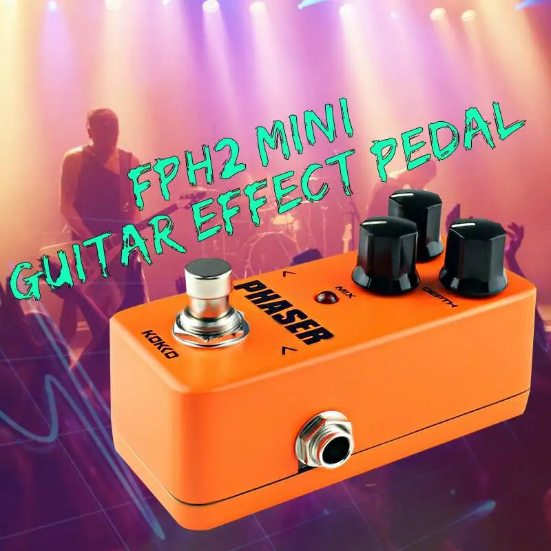 

New FPH2 Portable Mini Electric Guitar Effect Pedal Warm Analog Phase Effect Sound Processor True Bypass Guitar Accessories