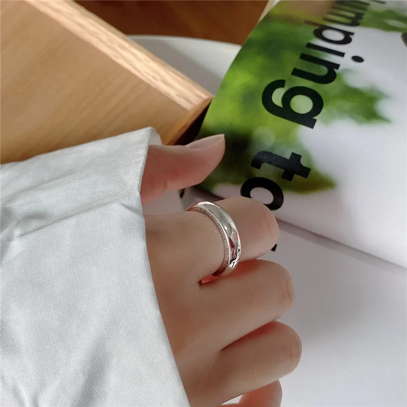 RUIYI реальные 925 пробы серебро Винтаж Стиль Для женщин кольца Simplicity в Корейском