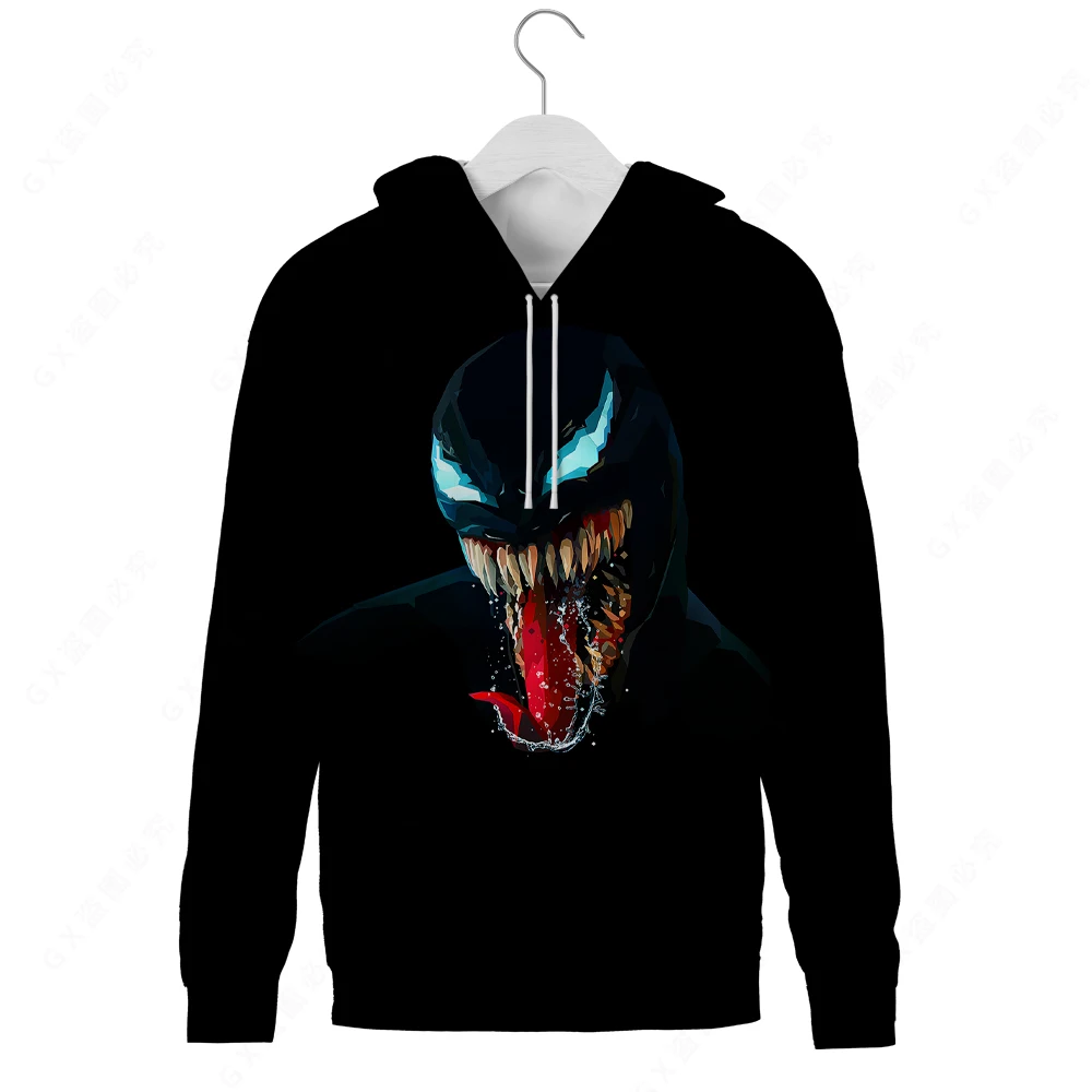 

Новинка 2021, толстовки Venom, Модный повседневный свитшот с 3D принтом для мужчин и женщин, крутой пуловер, топы, одежда унисекс