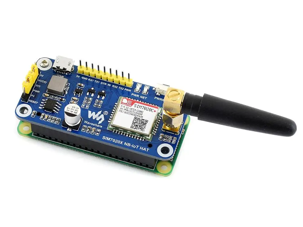 Шапка NB-IoT для Raspberry Pi поддерживает связь LWM2M/COAP/MQTT, используемая в смарт-измерениях/отслеживании актив/дистанционном мониторинге и т. д.