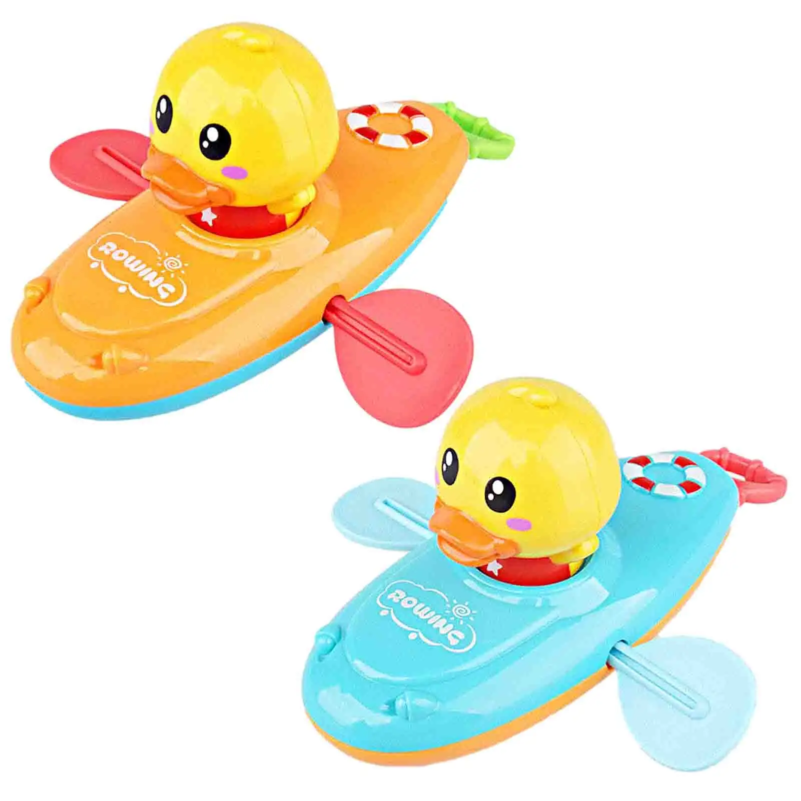 

Summer Baby Bath Toy Water Playing Toys Chain Rowing Boat Duck Swim Floating Wound-up Chain Clockwork Kids Water Fun Bath Toy