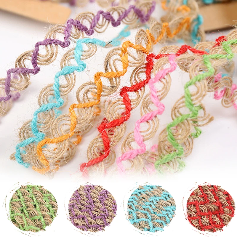 Рождественская льняная веревка ручной работы 3 м/лот джутовая лента из мешковины