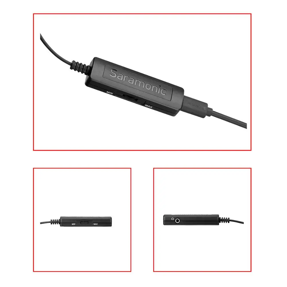 Saramonic LavMicro+ DC качество вещания петличный микрофон с контролем и входным управлением для компьютера тип-c IOS смартфон камера