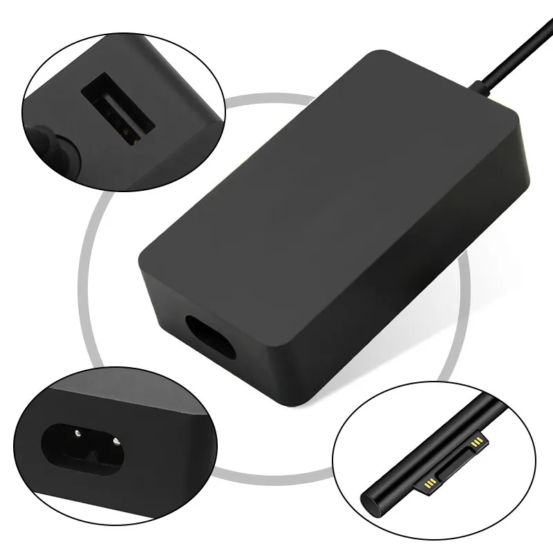 44W 15V 2.58A Замена источника питания для ноутбука microsoft Surface Pro 4 3 6 1/2 Go & Book|Адаптеры