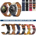 Ремешок кожаный для Samsung Galaxy Watch 3 41 мм 45 мм, сменный Браслет для наручных часов, 20 мм 22 мм