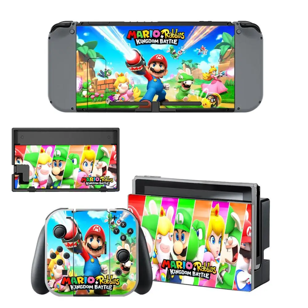 Наклейка для nintendo switch Mario + Rabbids Kingdom batch Skin Switch полный набор наклеек лицевой панели