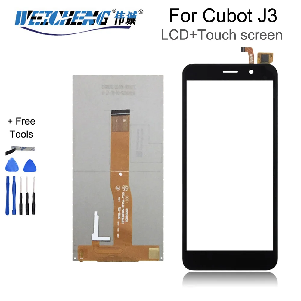 ЖК дисплей для Cubot J3 сенсорный экран дигитайзер стеклянная панель датчик