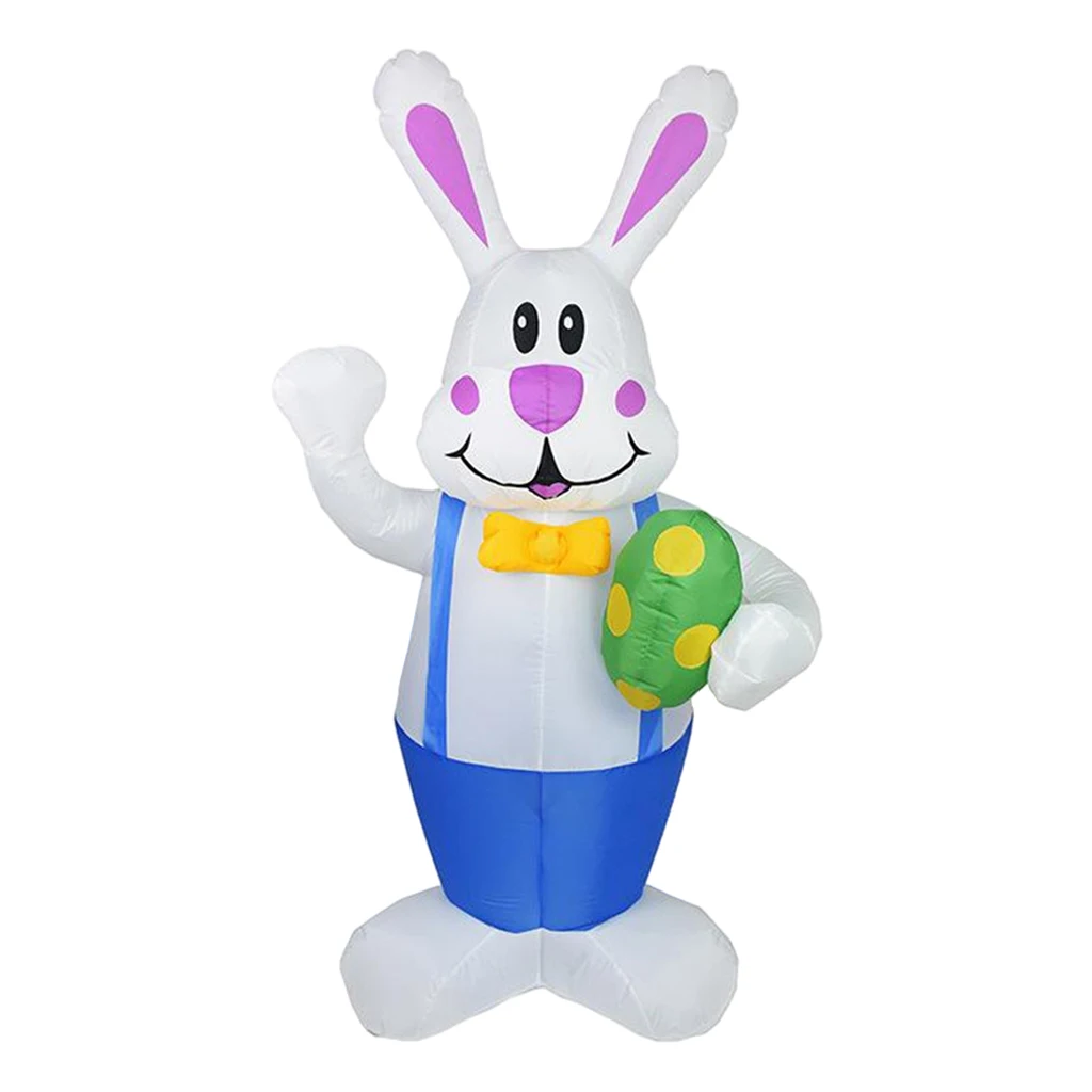 

6ft Inflatable Easter Bunny Luminous Rabbit Build-in LEDs Decor Toy