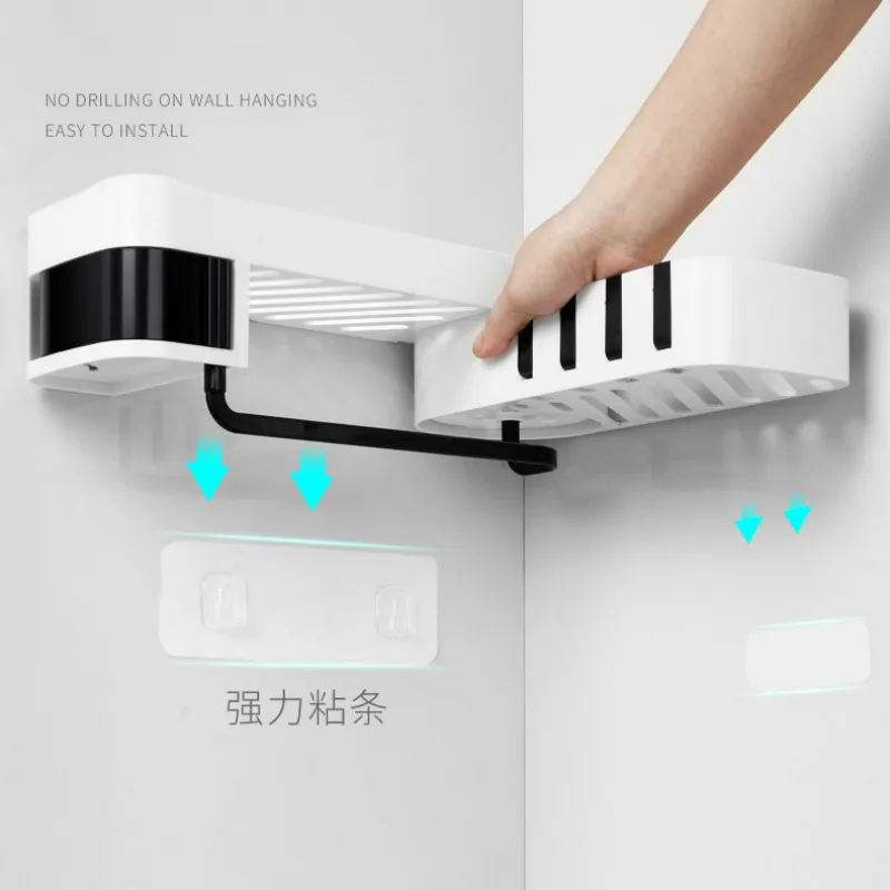 Полка для ванной вращающаяся вешалка полотенец органайзер хранения туалета