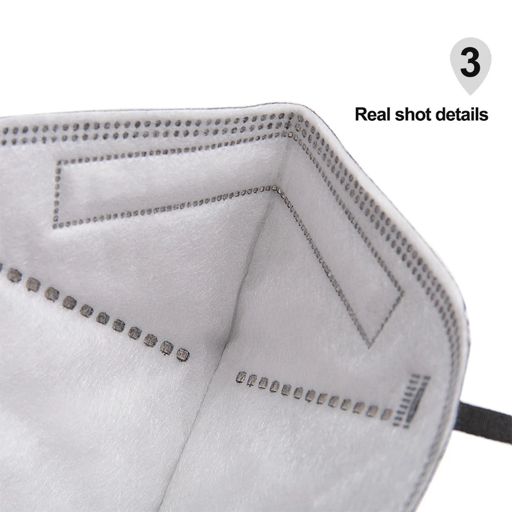 

100PCS Black Reuseable KN95 Mask Safety Dust Respirator Mask Face Masks Mouth Dustproof Protective Mascarillas FPP2 Kn95Mask