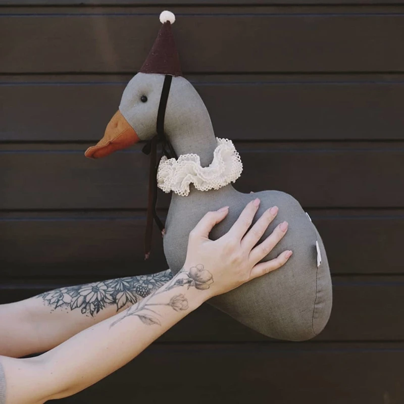 

Children Duck Wall Hanging Decor Nursery Room Ornament Stuffed Animal Plush Toy Princess Doll Kids Gift
