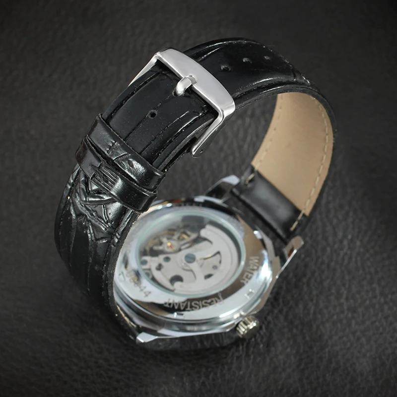 Часы скелетоны Winner Мужские механические брендовые Роскошные автоматические