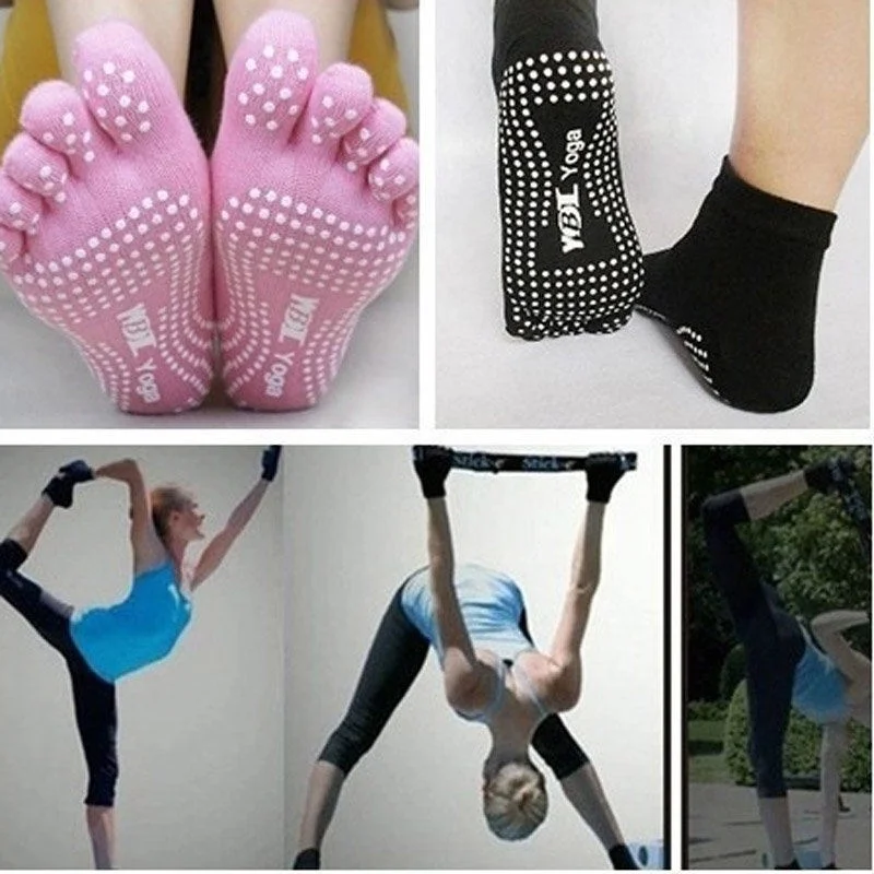 1 пара женские нескользящие носки для занятий йогой | Спорт и развлечения