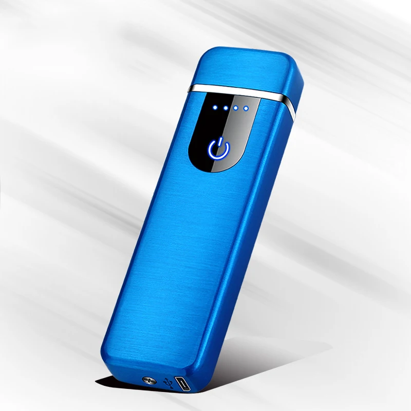 

Windproof USB Arc Lighter Cigarette Plasma Flameless Rechargeable Electric Lighter for Candle with LED Power Display