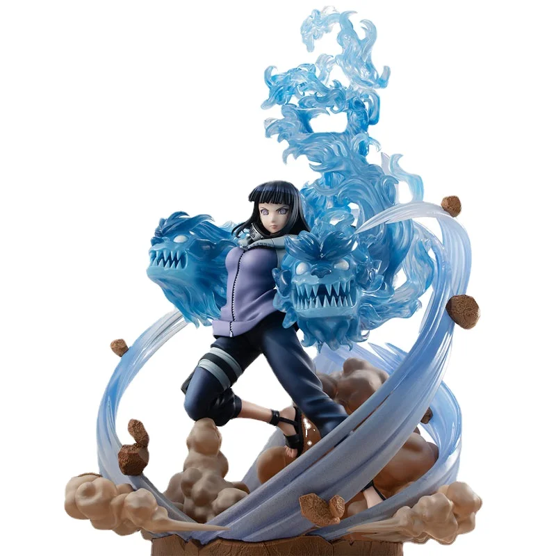 

Anime Naruto Action Figures 35cm Hyuuga Hinata Soft Step Double Lion Boxing PVC Ornaments Model Toys Gifts for Children