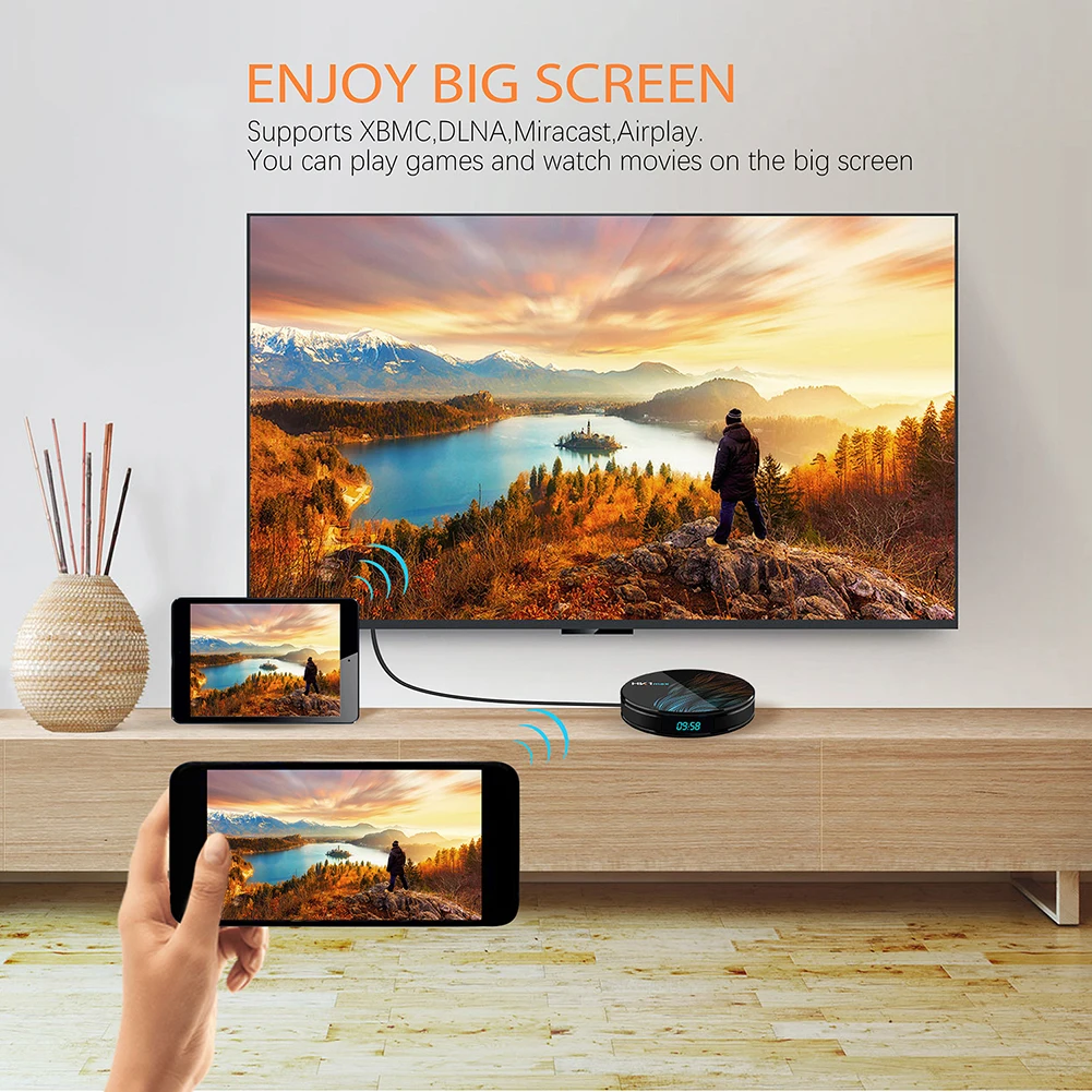 HK1 Max 4K HD двойной WiFi RK3328 4+ 64G тв приставка Смарт медиаплеер для Android 9,0 двухчастотный 5Gwifi плеер тв бокс
