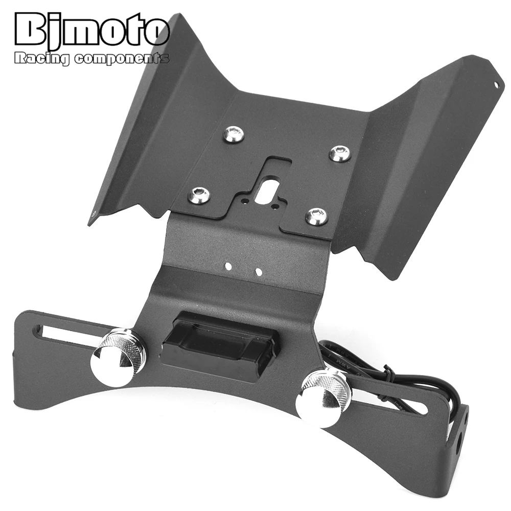 

BJMOTO Motorcycle License Plate Bracket With Plate light for Duke 390 Duke390 2017 2018 2019