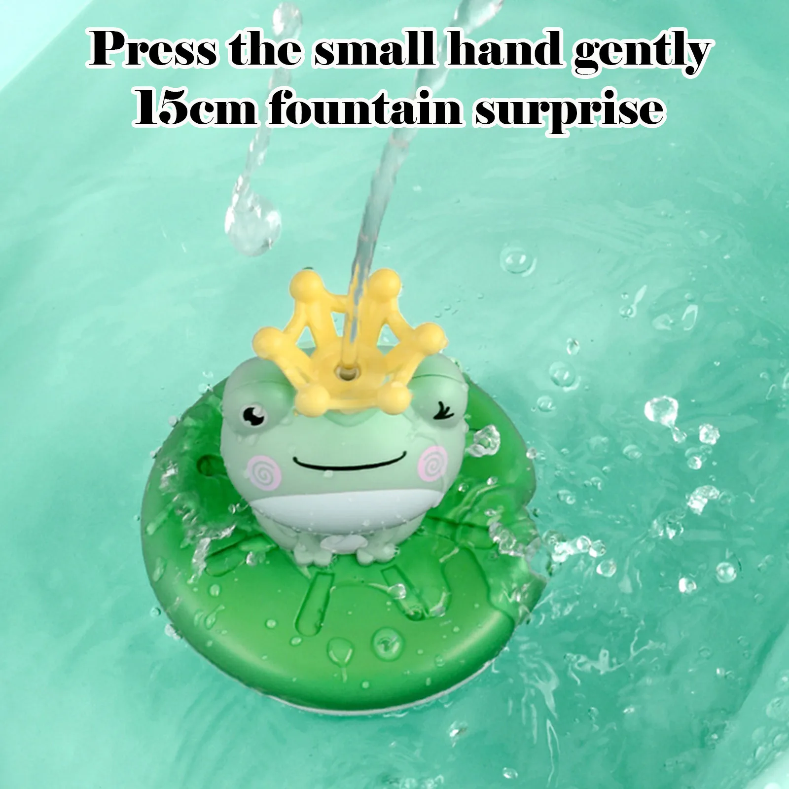 

Sprinkle Bath Toys Kawaii Frog Cartoon Kids Water Splashing Toy Happy Smlie Little Frog Baby Bath Toy Grenouille Jouets De Bain