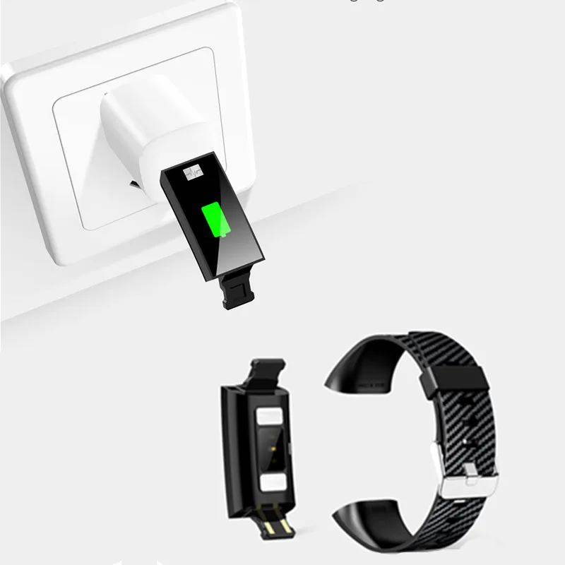 

New DT58 Smart Band IP68 Waterproof Heart Rate Measurement 1.14 Inch IPS Large Screen Smart Watch for Android IOS Smart Bracelet