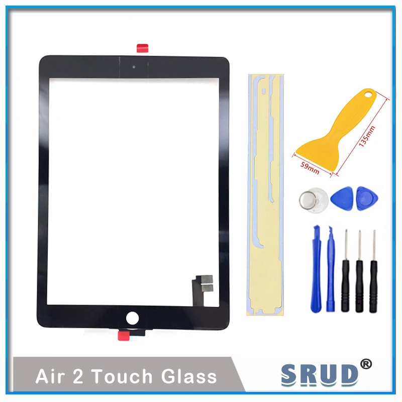 

1 шт. Оригинальный OEM для iPad Air 2 2-го поколения A1566 A1567 9,7 "сенсорный экран дигитайзер внешняя панель Переднее стекло сенсор Замена