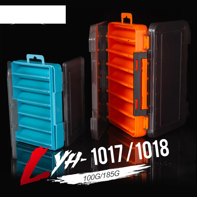 

Fishing Box 12 14 Compartments Fishing Accessories Lure Hook Boxes Storage Double Sided High Strength Fishing Tackle Box