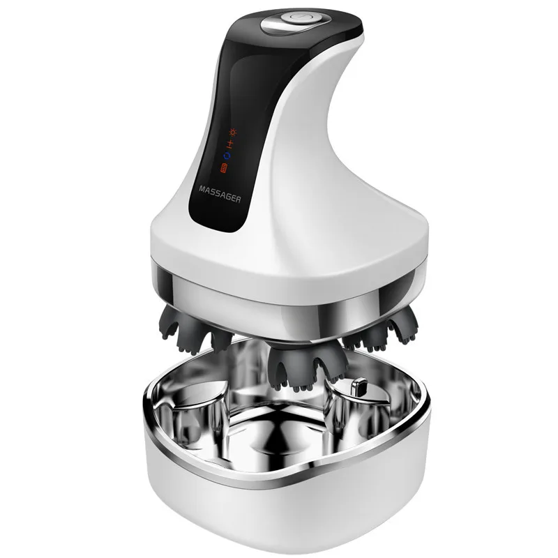 

4D Handheld Head Massager Electric Wireless Waterproof Scalp Massager Claw Release Prevent Hair Loss Promote Hair Growth