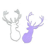 julyarts deer head new cutting dies for 2021 scrapbook cutting knife papercraft projects scrapbook paper album greeting cards
