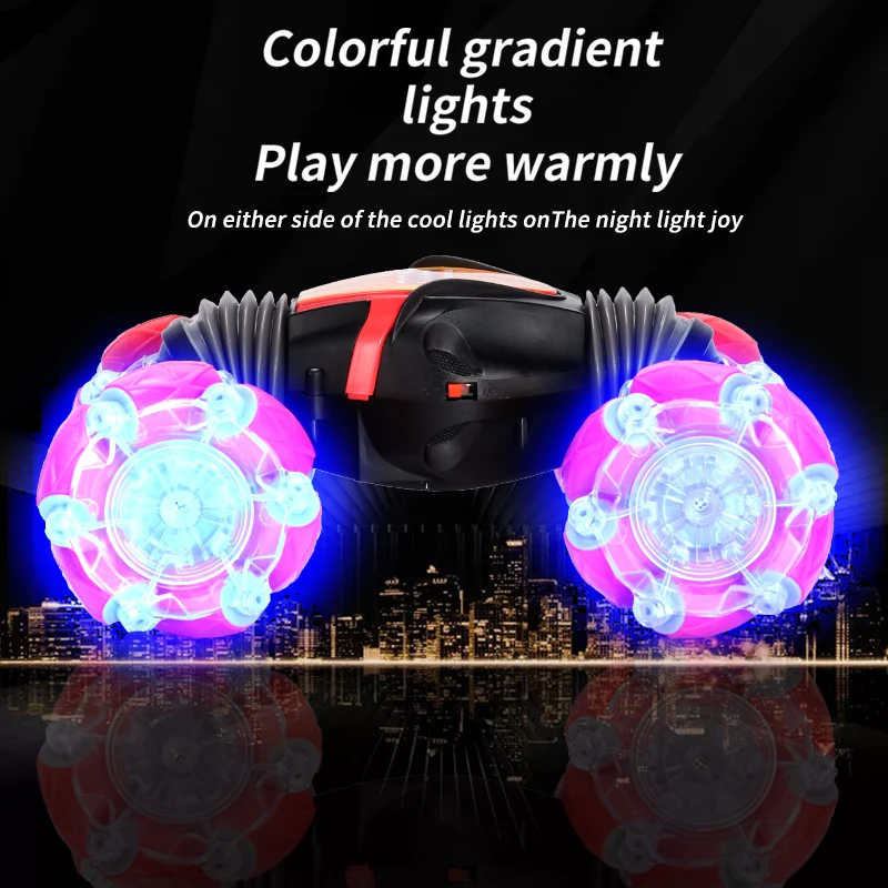 ZWN C1 MINI-S 4WD RC CAR Radio Gesture Induction 2.4G Toy Light Music Drift Dancing Twist Stunt Remote Control Car for Kids | Игрушки и