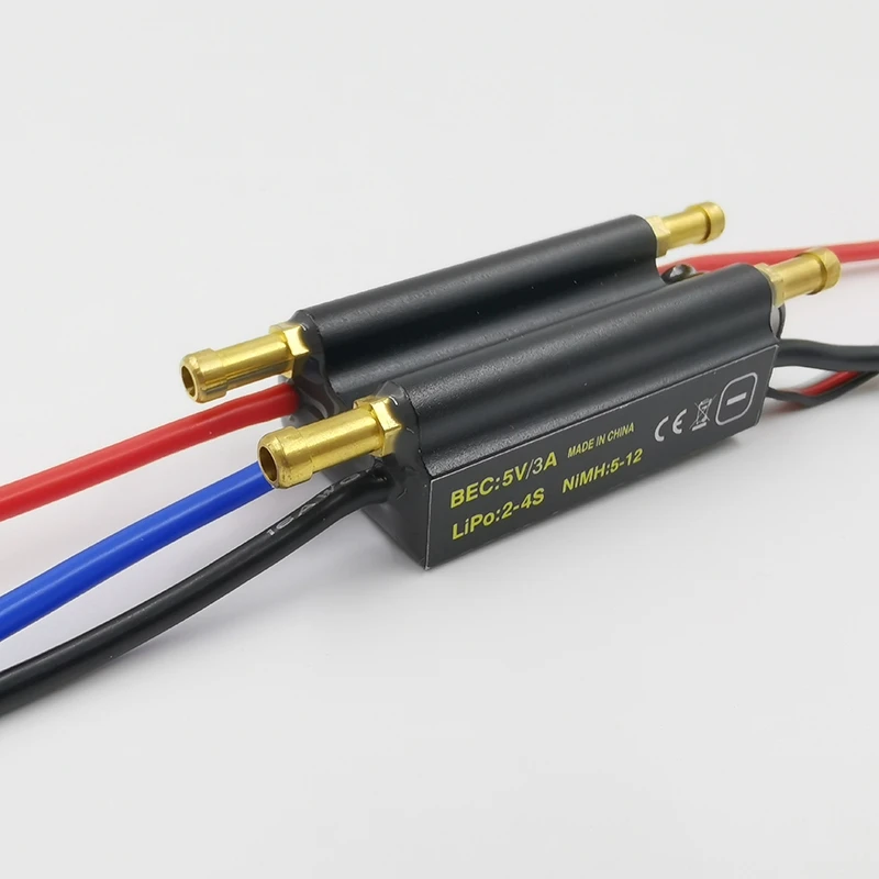 Rc лодка бесщеточный двигатель ESC 30A контроллер скорости Поддержка 2 6S Lipo BEC 5V/4A для