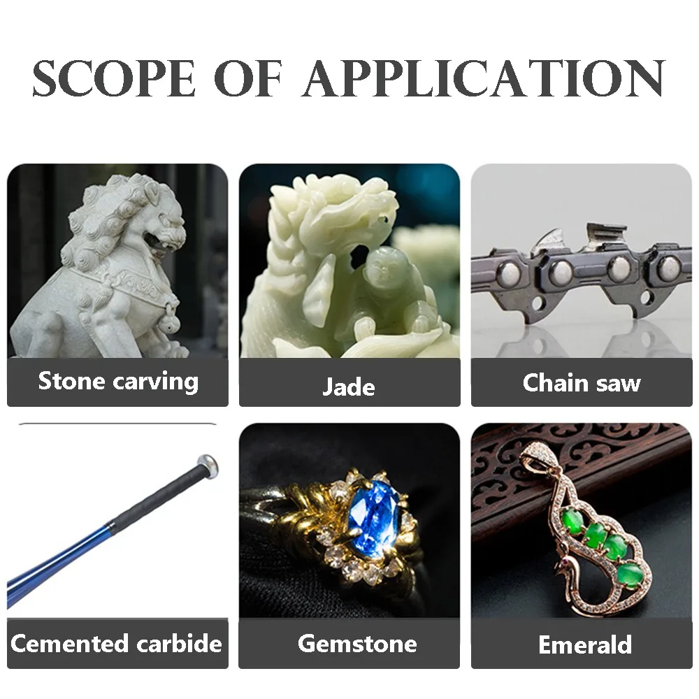 

5PCS Chain Grinder Grinding Head Chain Saw Sharpening Electric File Cylindrical Electric Saw Sharpening Stone Grinding Tool