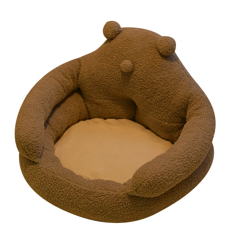 

ug Panda Pet Dog Cat Bed Litter Winter Warm Semi-enclosed Cat House Four Seasons General Dog Litter Cat Bed Supplies