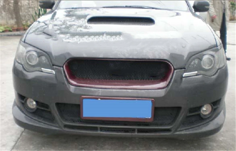 Использование для Subaru Legacy Racing Grills 2004 05 06 год углеродное волокно Refitt Передняя Центральная гоночная решетка крышка аксессуары