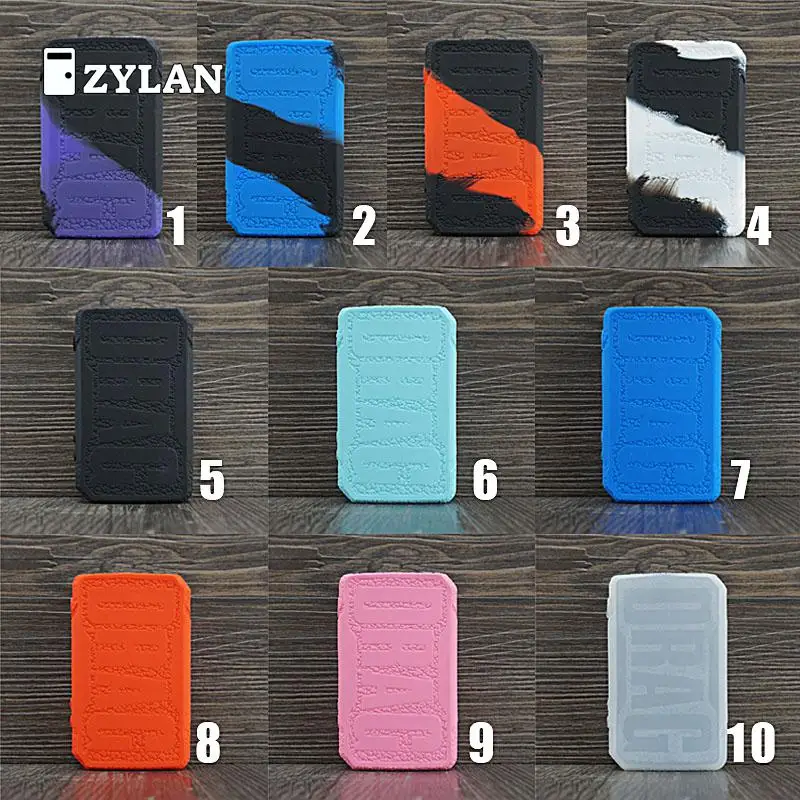 

ZYLAN Silicone Case For Voopoo Drag 2 177w V2 Vape Kit Skin Cover Sleeve Wrap Shell Gel Lodge Pouch Black White