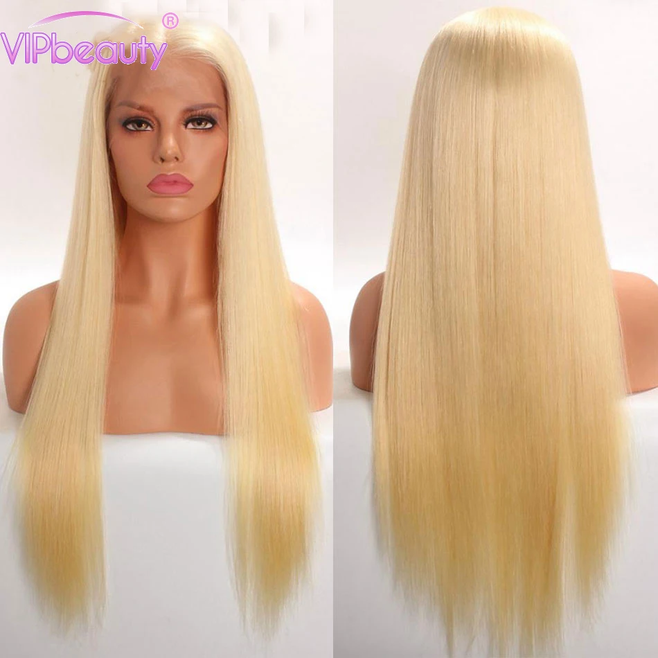 613 Мёд блондинка Синтетические волосы на кружеве прямые парики из натуральных
