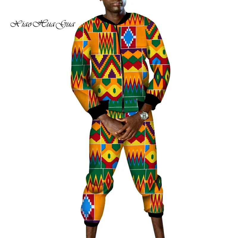 Bazin Riche мужские комплекты из 2 предметов со штанами одежда в африканском стиле