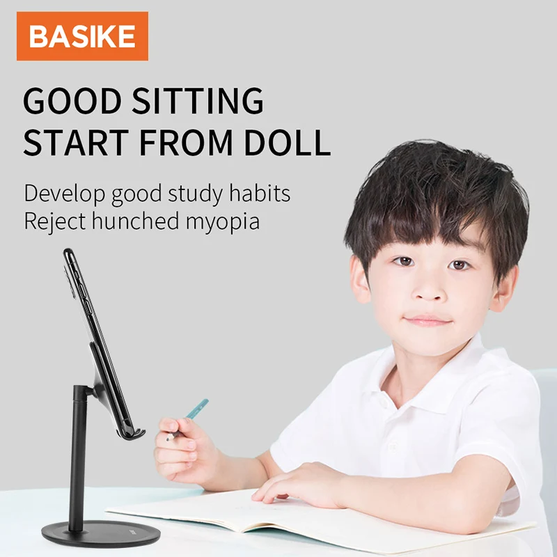 BASIKE Universal Accessories Mobile Phone Holder Stand For iPhone Xiaomi Adjustable Desktop Table Tablet Smartphone Holder