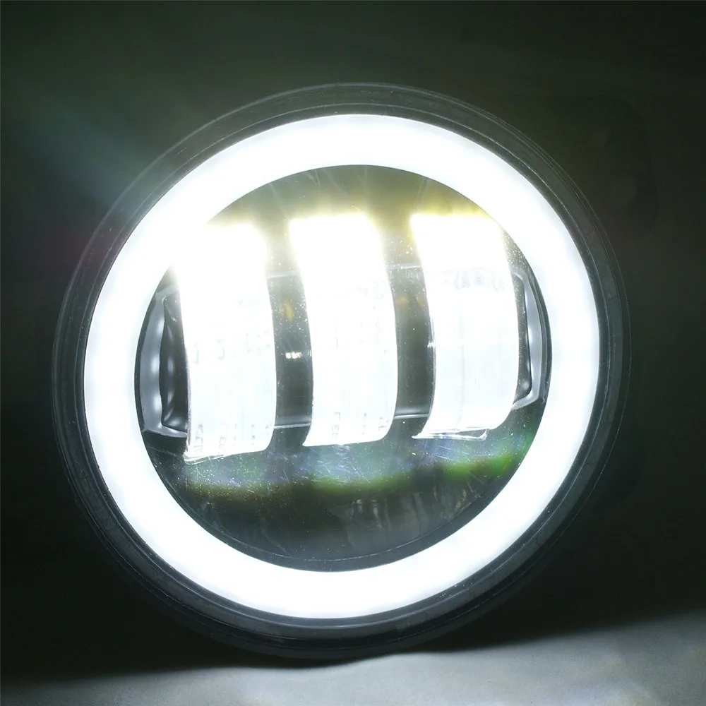 Emark 4 ''LED de 30w brouillard avec anneau DRL Halo Led (1 пара) J023R автомобильные товары Lantsun|Световая