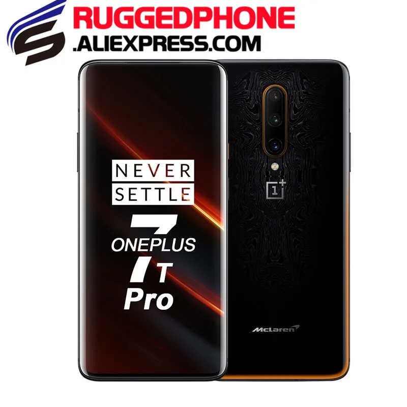 Глобальная ROM OnePlus 7T Pro Mclaren Edition Snapdragon 855 + 6 67 'AMOLED экран 90 Гц Частота обновления 48MP