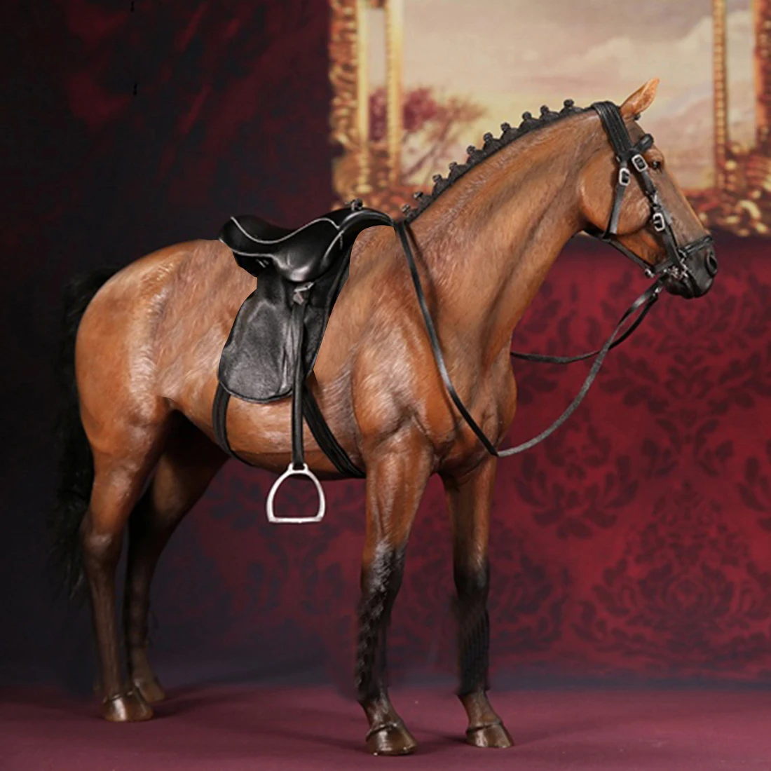 Немецкая модель теплой крови hanober 1/6 32 см украшения лошади аксессуары темно