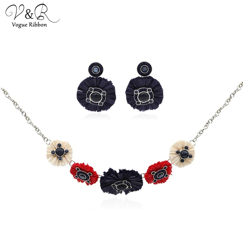 Серьги-подвески с имитацией родиевого покрытия ожерелье со специальным