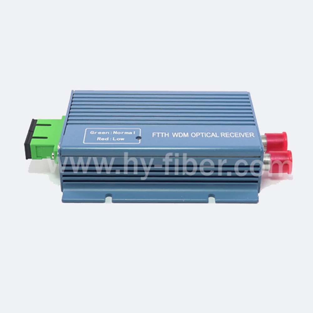 FTTH активный приемник CATV оптический узел мини WDM конвертер триплексор Minimode с питанием два РЧ порта