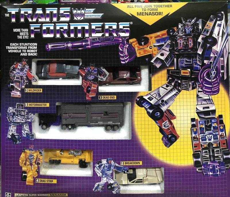 Деформационная игрушка Серии G1 девастатор дефектор компьтрон Abominus Bruticus Menasor Superion