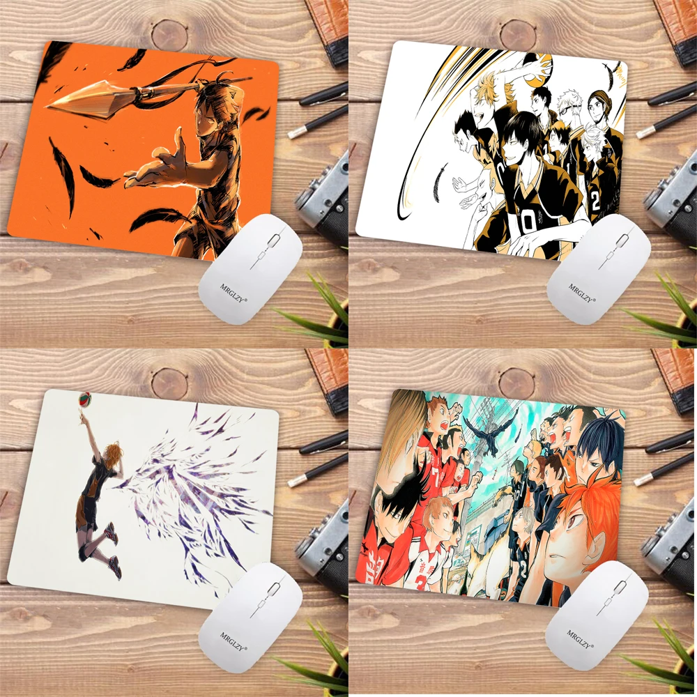 

Anime Rug Haikyuu Small Gaming Mouse Pad Computer Gamer CS GO Keyboard Mouse Pad Manga Mouse Pad Mat 25x29 Desk Mat