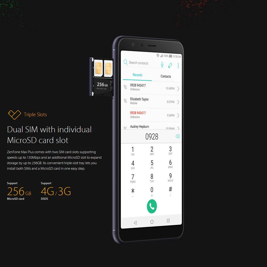 Новый мобильный телефон Asus Zenfone Max Plus M1 ZB570TL 4 ГБ 64 5 7 дюймов четыре ядра 16 Мп двойная