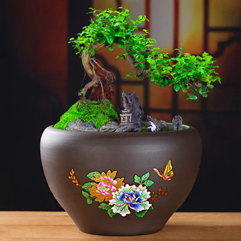 Горшок для цветов Орхидея бонсай керамический очень большой поднос ремня в
