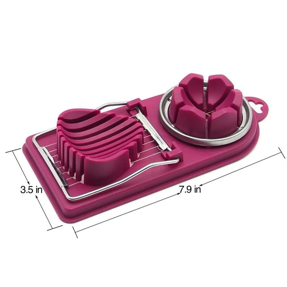 

2021 1 pc Multifunctional Egg Cutter Stainless Steel Cutting Egg Slicer Slicing Gadgets Kitchen Accessories kitchen tools