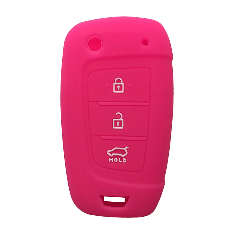 Силиконовый чехол для ключей с дистанционным управлением hyundai Solaris 2017 Santa Fe Elantra