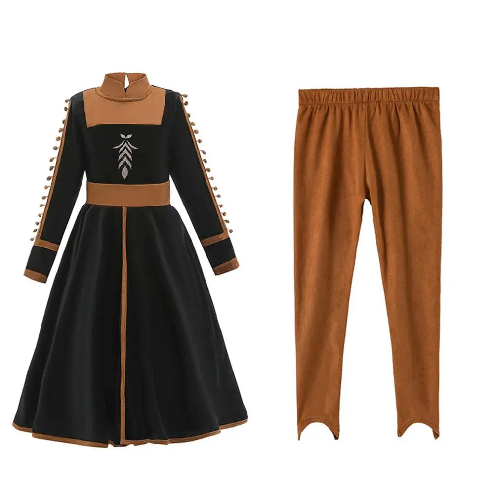 Бесплатная доставка новая одежда для косплея юбка принцессы Анны Детский костюм