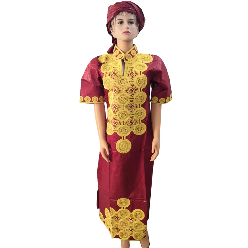 MD золотые платья с вышивкой для женщин традиционное платье в африканском стиле