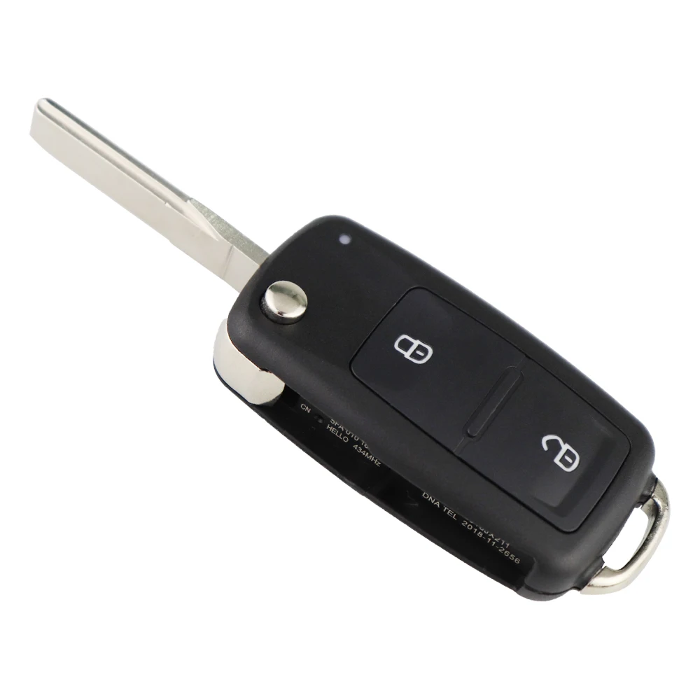Пульт дистанционного управления YIQIXIN 2 кнопки 434 МГц для Volkswagen VW Amarok GOLF PASSAT Polo Jetta